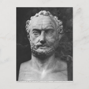 Postal Herma de un hombre, que se dice que es Tucídides