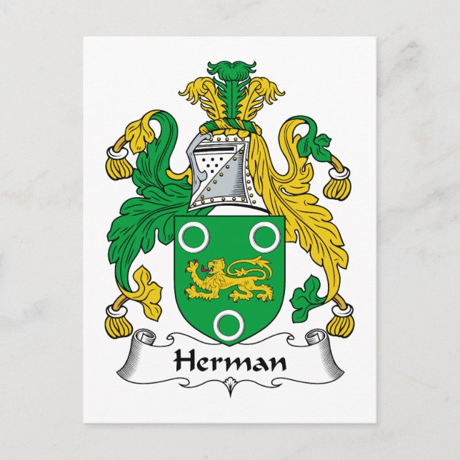 Postal Herman Family Crest (Anverso)
