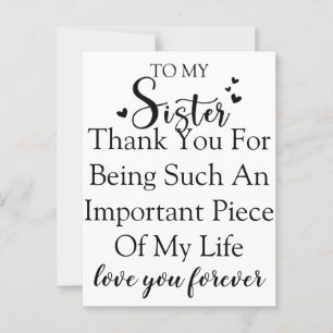 Postal Hermana Apreciada Gracias Por Estar En Mi Vida