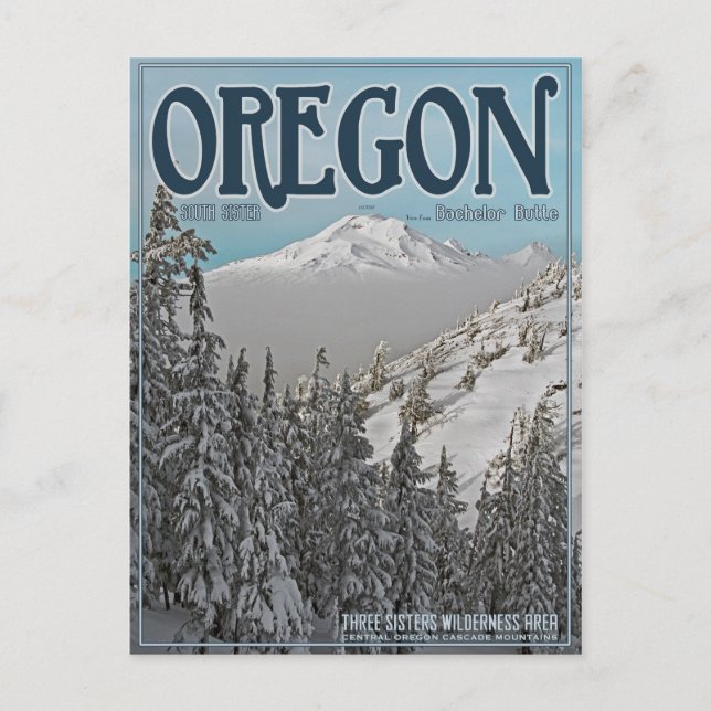 Postal Hermana del Sur: Bachelor Butte (Anverso)