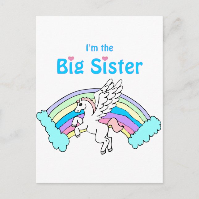 Postal hermana mayor de unicornio (Anverso)