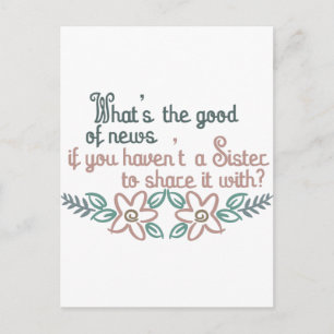 Postal Hermana para compartir