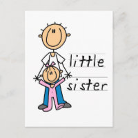 Hermana pequeña con camisetas y regalos del Gran H