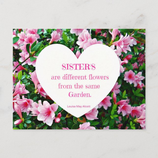 Postal ¡Hermanas! (Anverso)