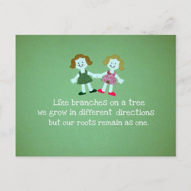 Postal Hermanas/amigos (Anverso)