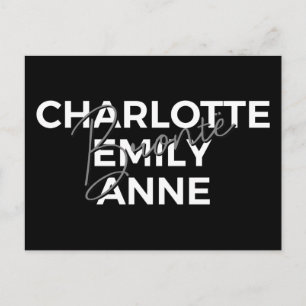 Postal Hermanas Brontë II - Charlotte & Emily & Anne