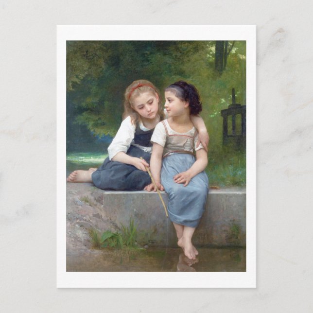 Postal Hermanas de Bouguereau (Anverso)