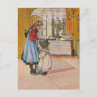 Postal Hermanas - Koket av Carl Larsson