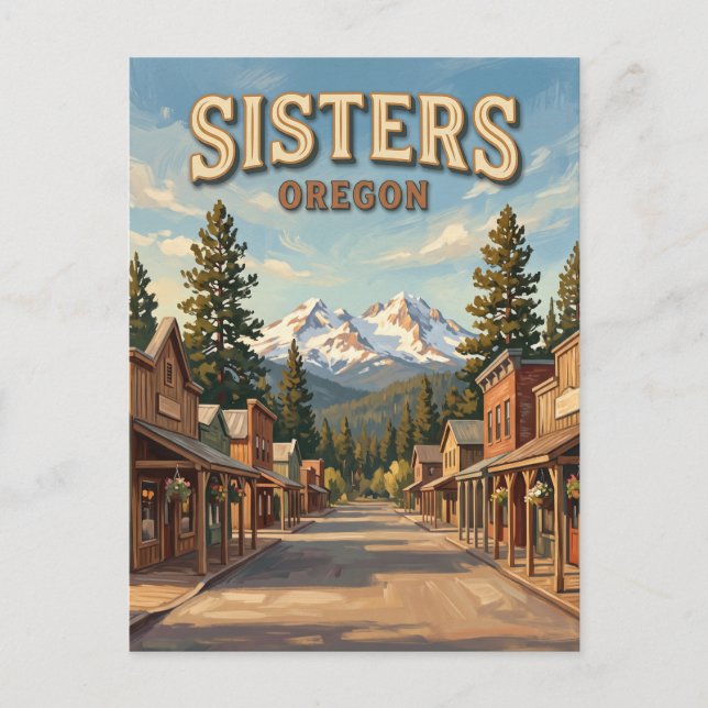 Postal Hermanas Oregon (Anverso)