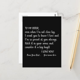 Postal Hermanas Personalizadas Para Mi Hermana Te Quiero