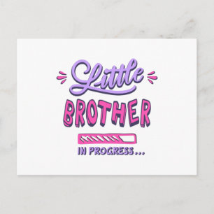 Postal Hermano pequeño en camino