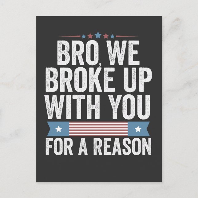 Postal Hermano, Rompimos Con Usted Por Una Razón (Anverso)
