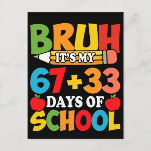 Postal Hermano Son Mis 67 33 Días De Escuela