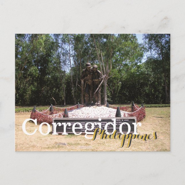 Postal Hermanos del Corregidor de Armas Bataan Filipinas (Anverso)