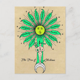 Postal Hermes Tree of Alchemy Mandala