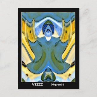 Postal Hermit Tarot Card