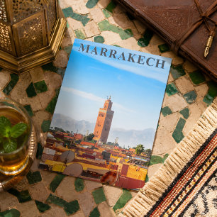 Postal Hermosa arquitectura de la Medina de Marrakech Kou