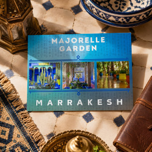 Postal Hermosa Arquitectura del Jardín Majorelle de Marra