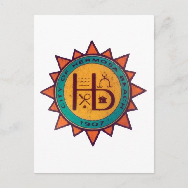Postal Hermosa Beach Seal (Anverso)