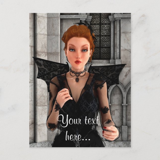 Postal Hermosa bruja (Anverso)