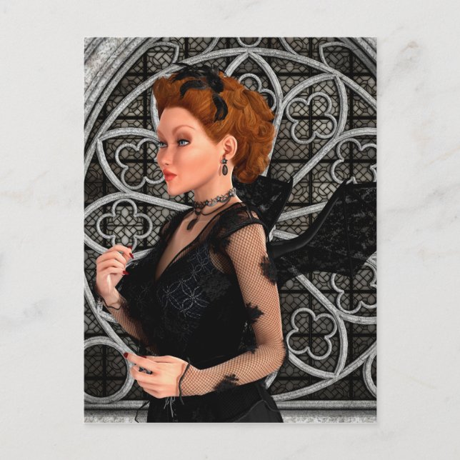 Postal Hermosa bruja (Anverso)