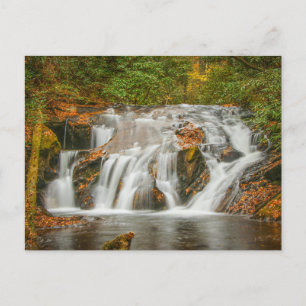 Postal Hermosa cascada de riachuelo Dukes en Georgia