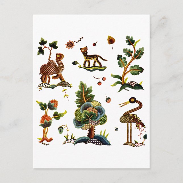 Postal Hermosa Castlemaine Jacobean Embroidery (Anverso)