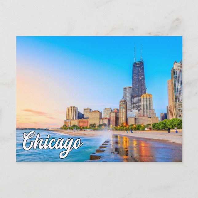 Postal Hermosa Chicago, Illinois, Estados Unidos (Anverso)