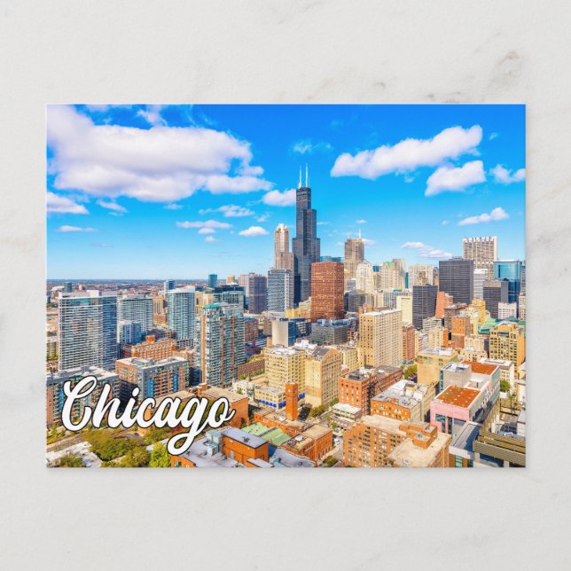 Postal Hermosa Chicago, Illinois, Estados Unidos (Anverso)