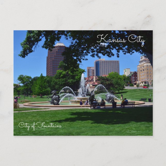 Postal Hermosa ciudad de Kansas (Anverso)