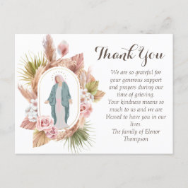 Postal Hermosa Condolencia Católica Gracias