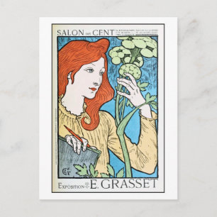 Postal Hermosa cosecha y exposición Eugene Grasset