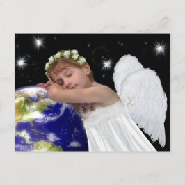 Postal hermosa del navidad del ángel