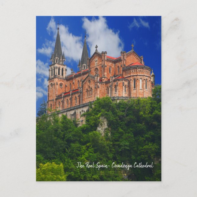 Postal Hermosa España del Norte - Covadonga (Anverso)