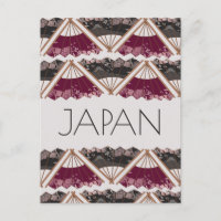 Hermosa fanática Sakura mano Ilustró Japón