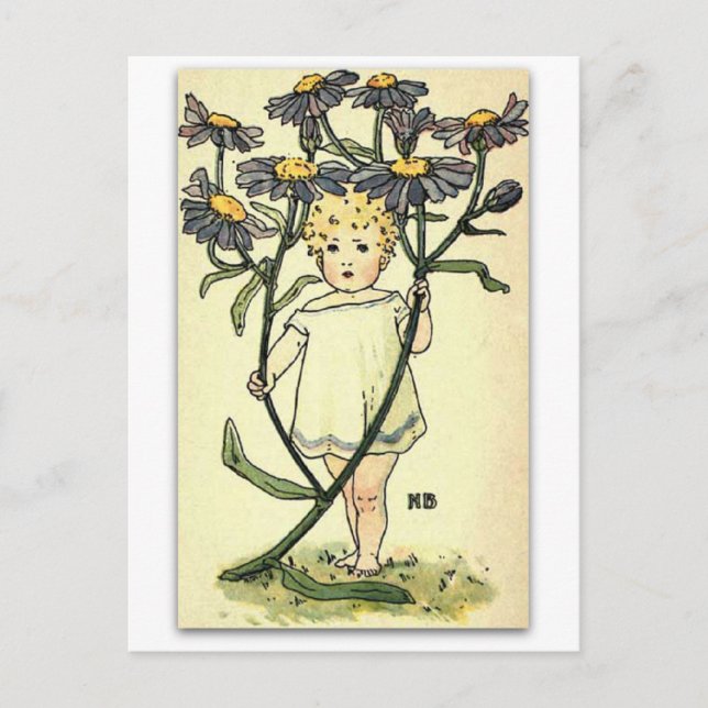 Postal Hermosa fiesta de Michaelmas por NELLIE BENSON (Anverso)