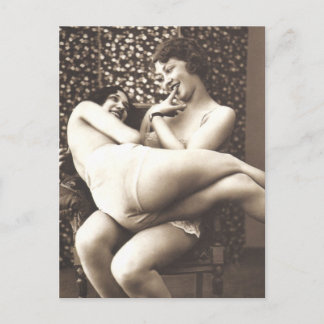 Postal Hermosa foto vintage de chicas