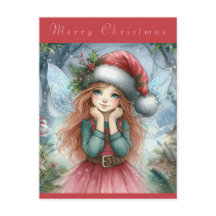 Hermosa Hada Feliz Navidad