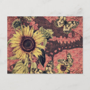 Postal Hermosa impresión de arte vintage