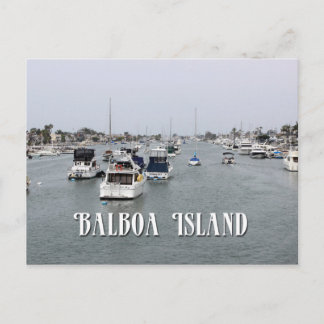 Postal ¡Hermosa isla Balboa, CA, postal!