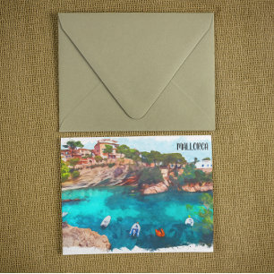 Postal Hermosa isla Mallorca España Baleares