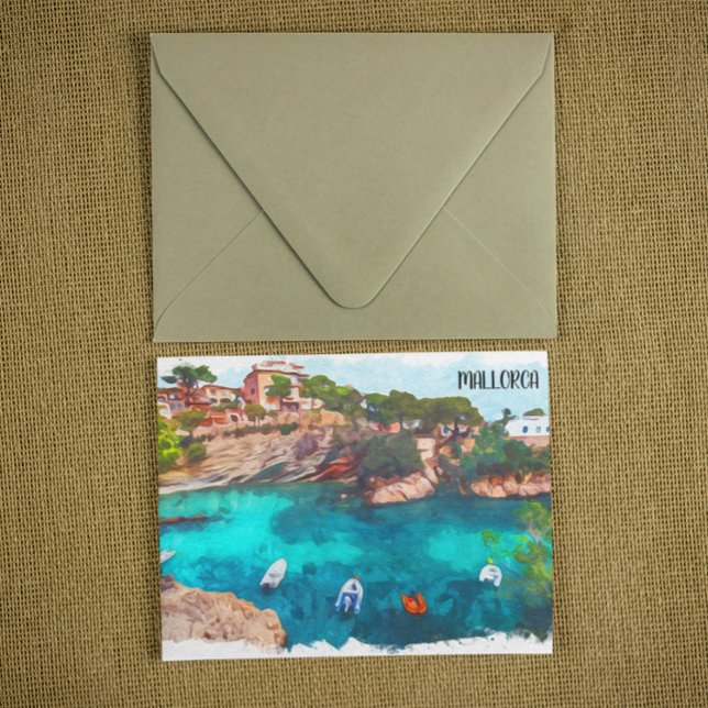 Postal Hermosa isla Mallorca España Baleares (mallorca spain baleares postcard)