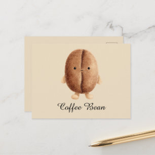 Postal Hermosa judía de café