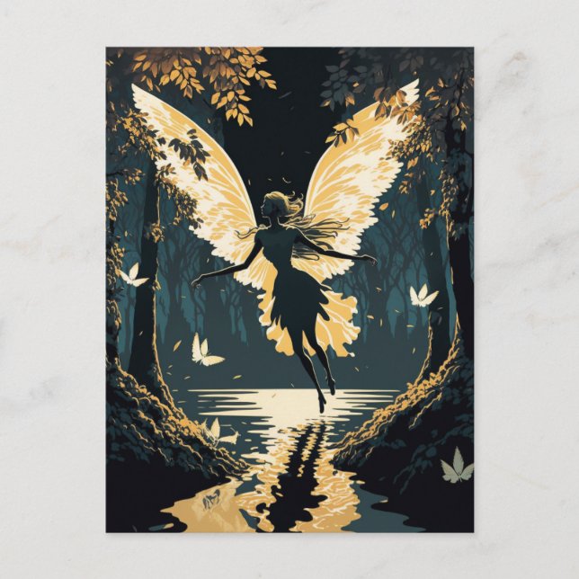 Postal Hermosa lechera de época (Anverso)