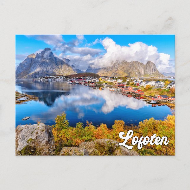 Postal Hermosa Lofoten, Noruega (Anverso)