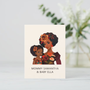 Postal Hermosa madre negra y hija (20)