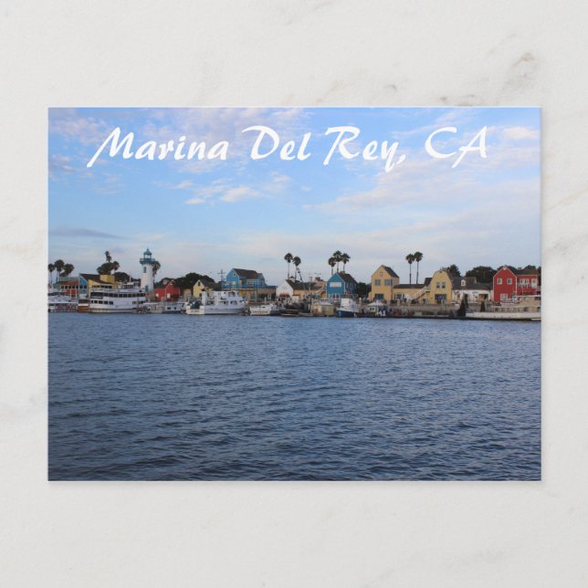 Postal ¡Hermosa Marina Del Rey Postcard! (Anverso)