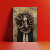 Hermosa Medusa - Retrato griego Art Nouveau 02
