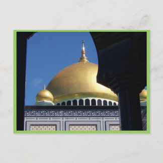 Postal Hermosa Mezquita con Domo Plantado De Oro