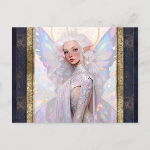 Postal Hermosa mujer de hadas arte fantasmal